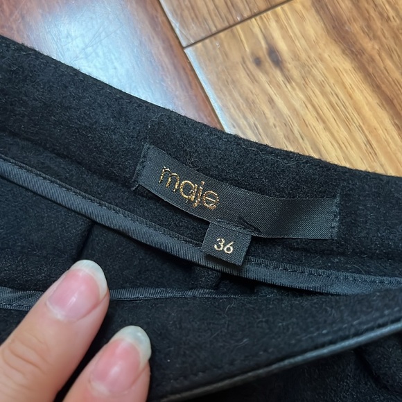 Maje wool mini skirt size 36 or 4US in BRAND NEW condition - Picture 3 of 4